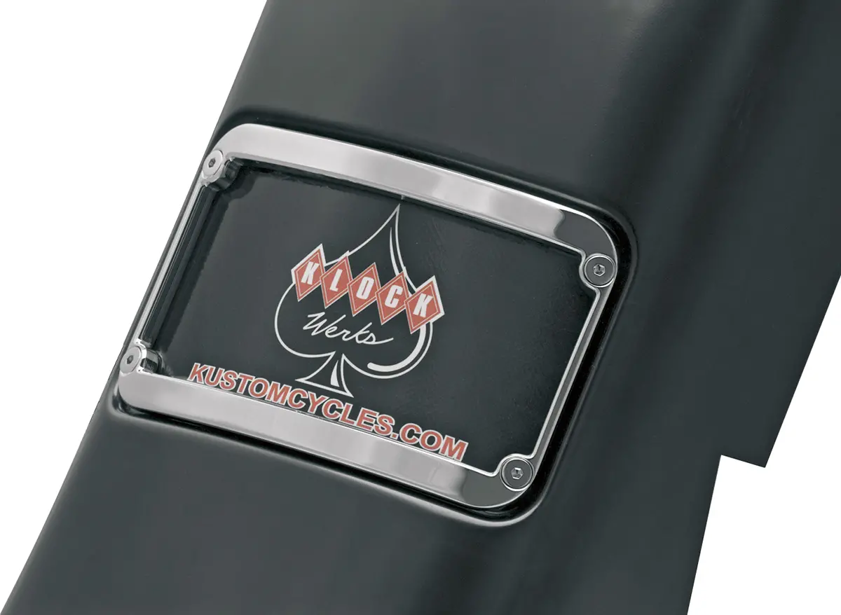 Klock Werks License Plate Frame - Chrome Kws-01-0082-C 1