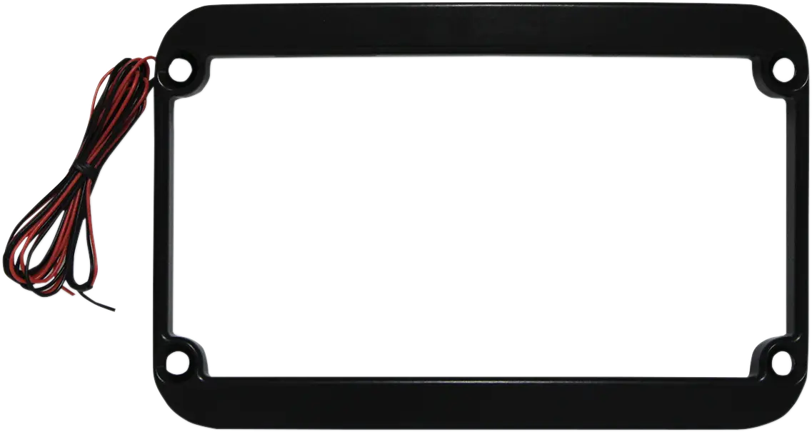 Klock Werks License Plate Frame - Led - Black Kws-01-0088-B 1