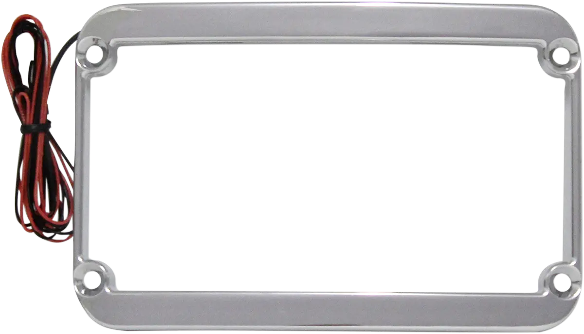 Klock Werks License Plate Frame - Lighted - Chrome Kws-01-0089 1