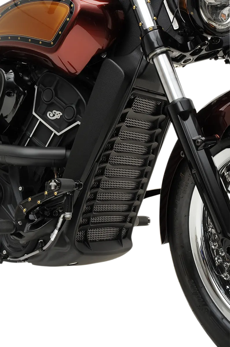 Klock Werks Outrider Radiator Guard - Natural - Indian Scout Kws-04-0321 1