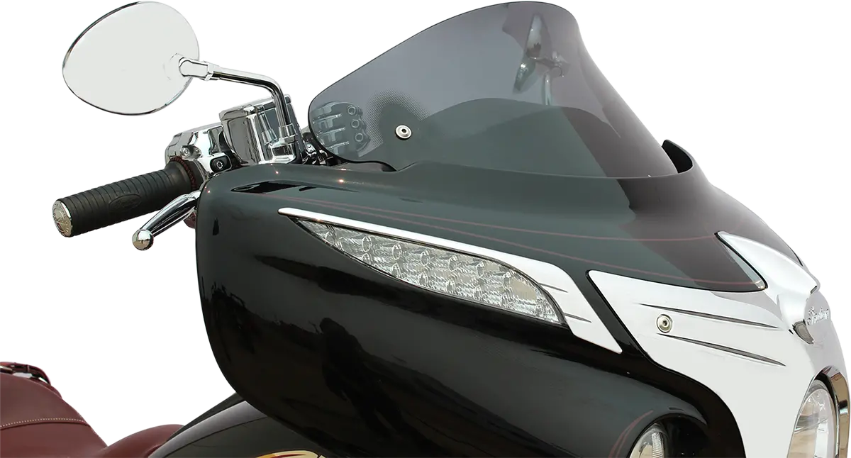 Klock Werks Flare* Windshield - 10" - Short - Dark Smoke - Chief Kww-04-0040 1