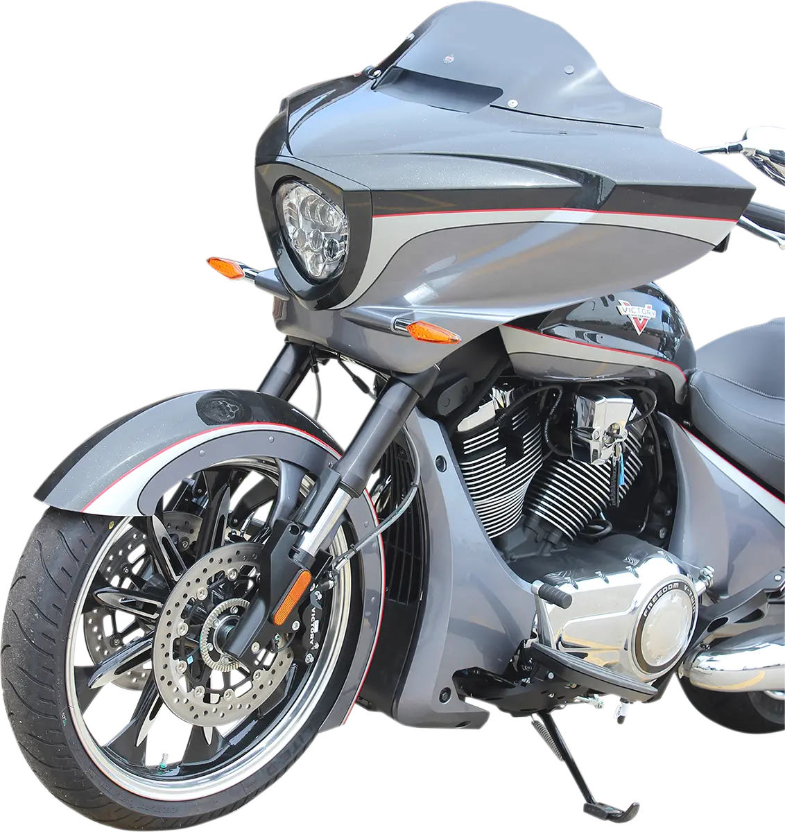 Klock Werks Flare Windshield - 20-1/4" - Dark Smoke - Victory Kww-06-0431 1