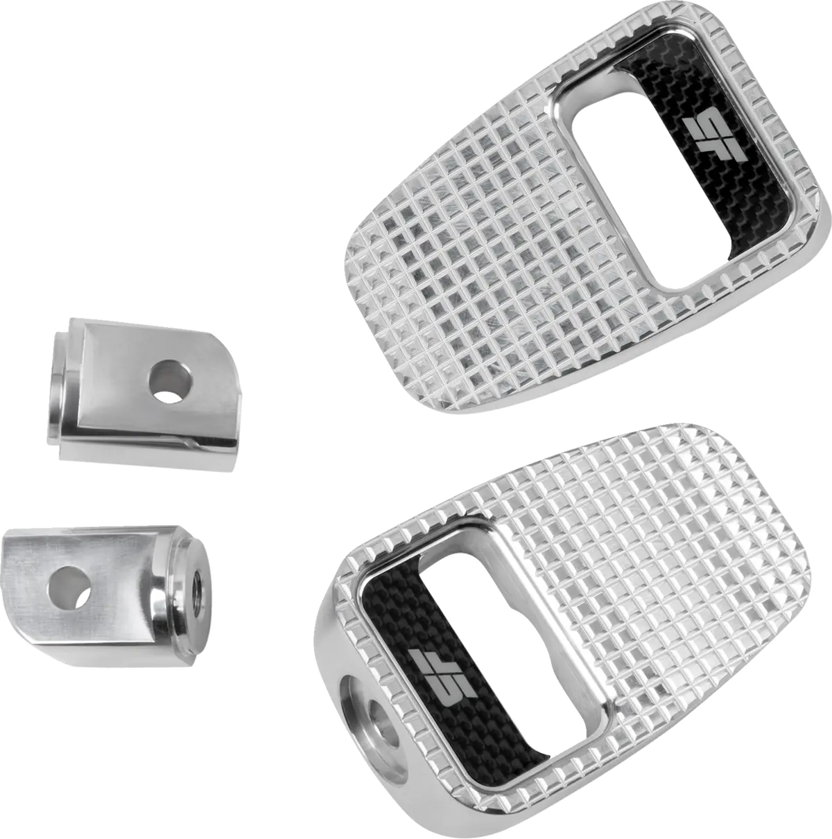 Slyfox Footpegs - Silver Polished - Rear Sf-904-02-2 1