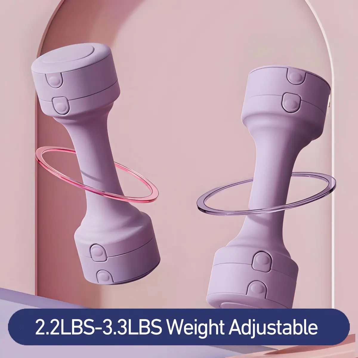 Deerrun® Dumbbell - Each 3.3Lbs To 5.5Lbs For Women At Home 5