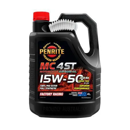 Penrite 4-Stroke Ester 15W-50 4L Motorcycle Engine Oil - Mc415w50004 1