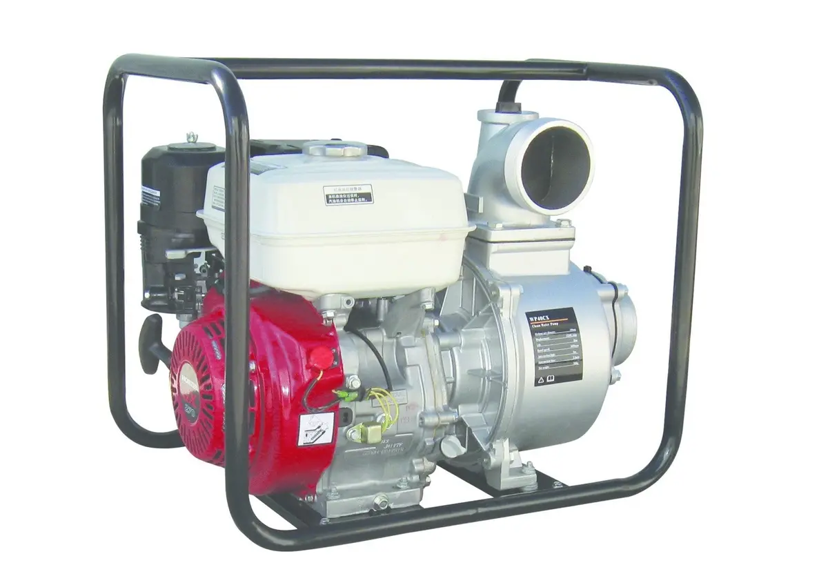4" Honda Powered Water Pump Electric Start With Battery 1