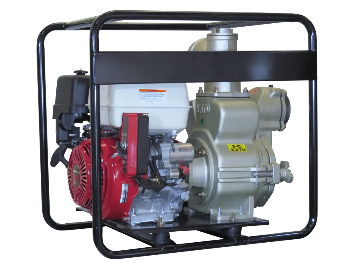4" Kato Honda Powered Trash Pump Hd Electric Start 1