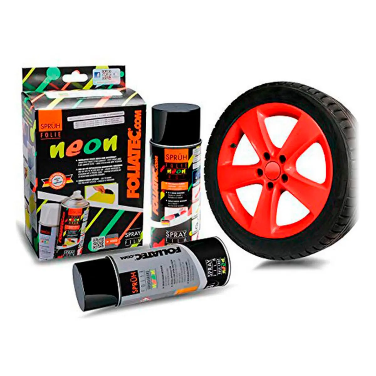 Borracha Líquida Para Carros Foliatec     Vermelho 400 Ml (2 Pcs) 1