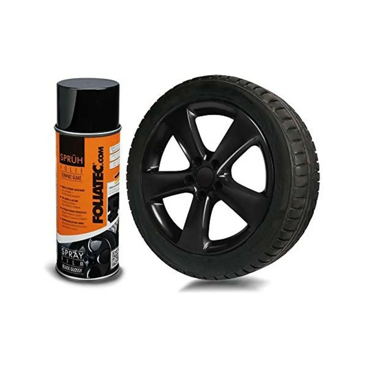 Borracha Líquida Para Carros Foliatec 2036 Preto Brilhante 400 Ml 1