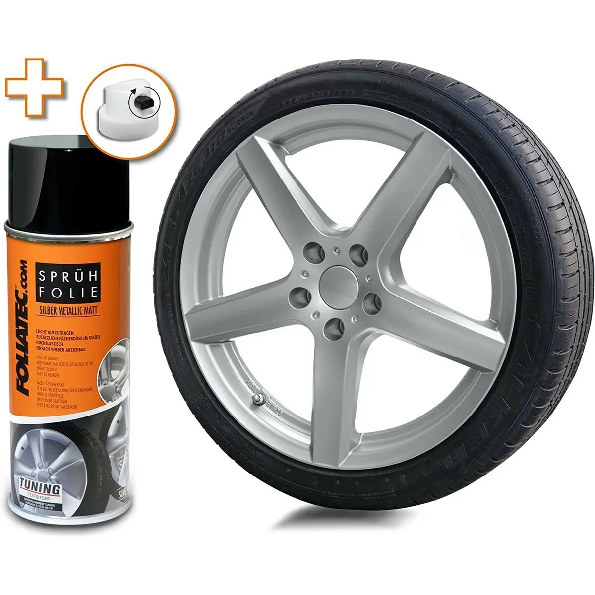 Borracha Líquida Para Carros Foliatec Prateado Metálico 400 Ml 1