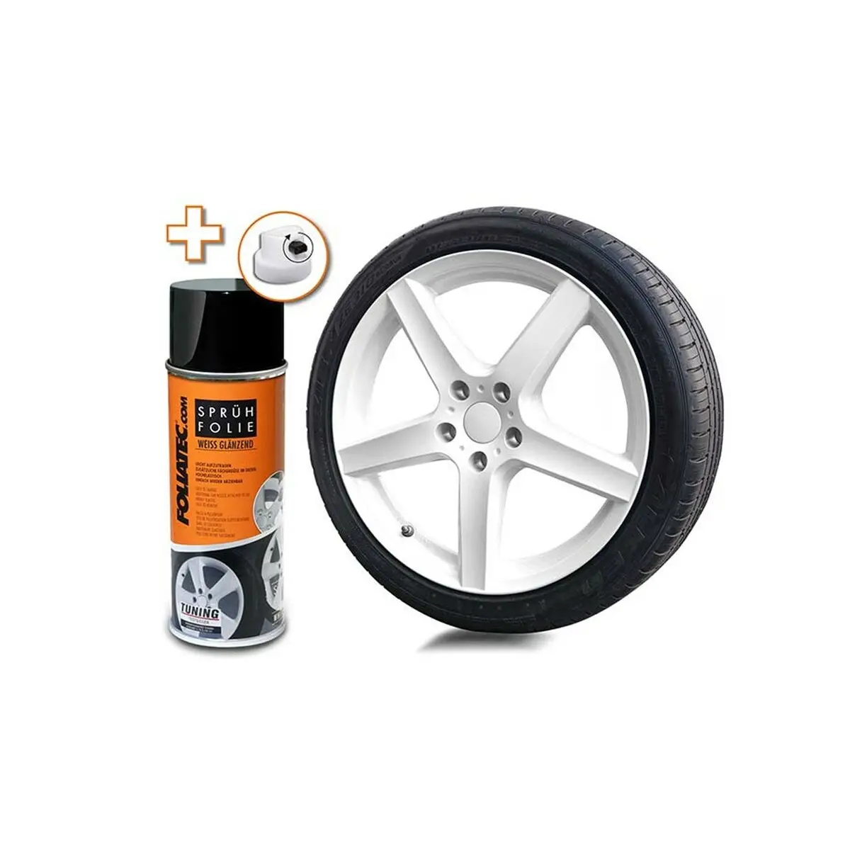 Borracha Líquida Para Carros Foliatec 10062800 Branco Brilhante 400 Ml 1