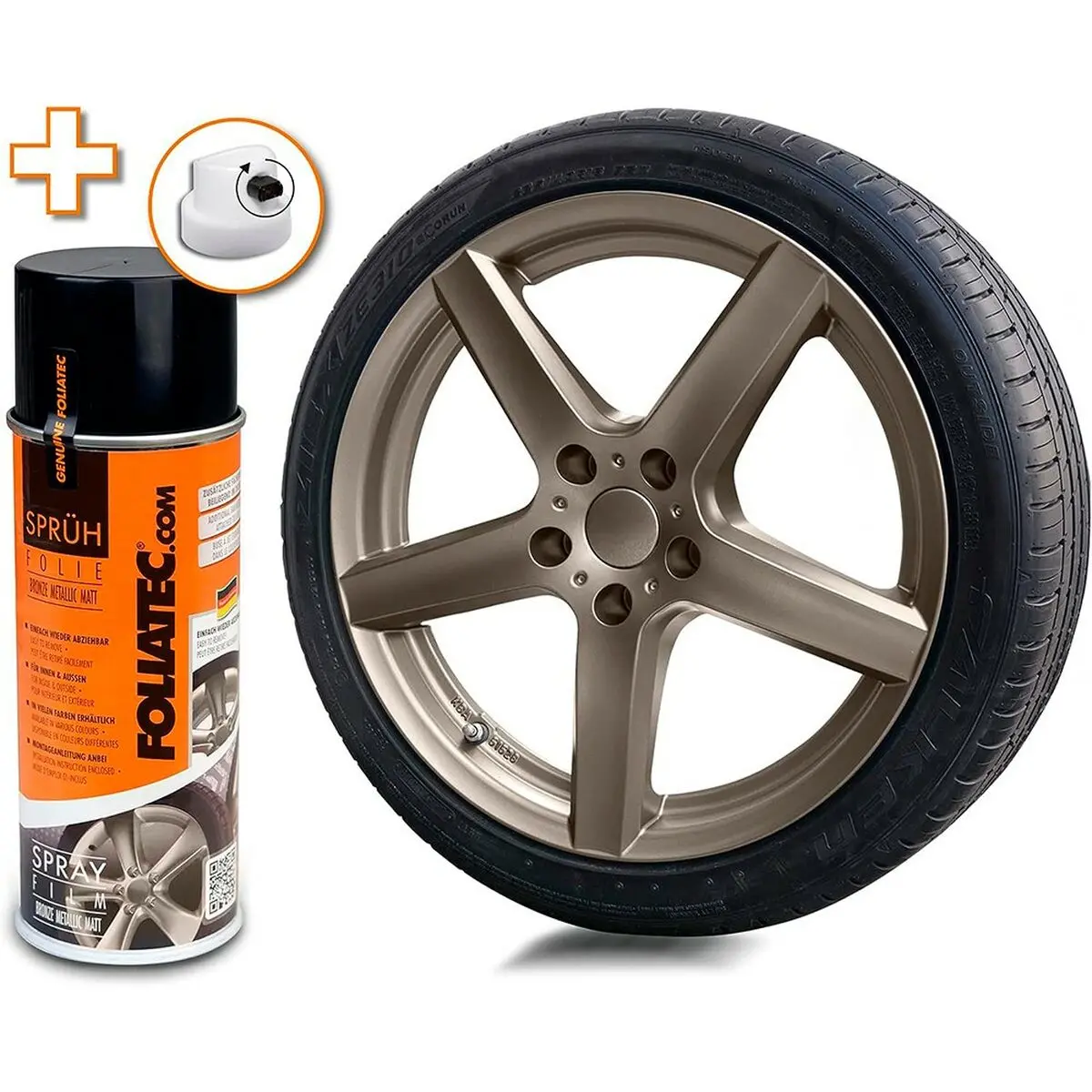 Borracha Líquida Para Carros Foliatec Bronze Metálico 400 Ml 1
