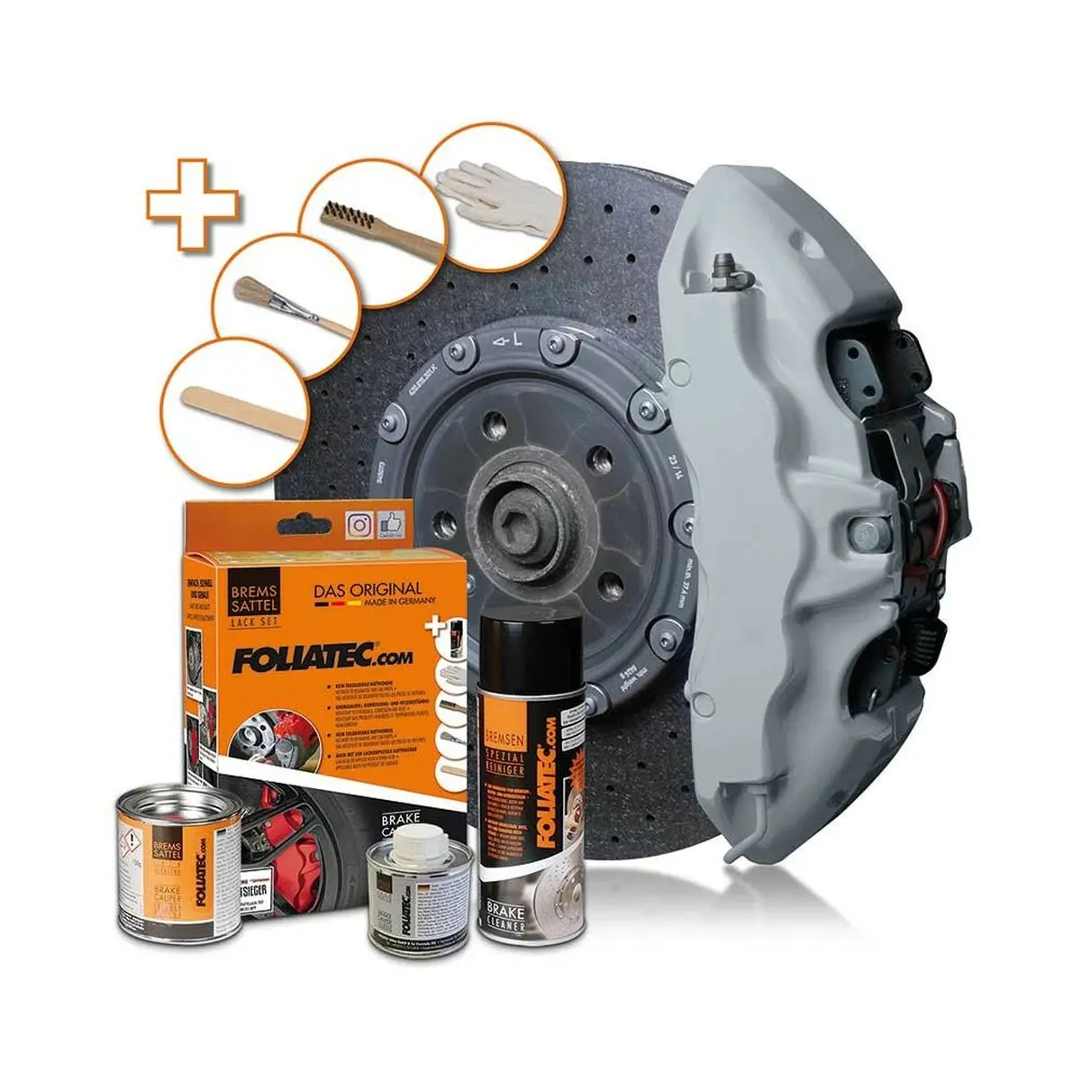 Conjunto De Pintura Foliatec Fo2156 Cinzento 2
