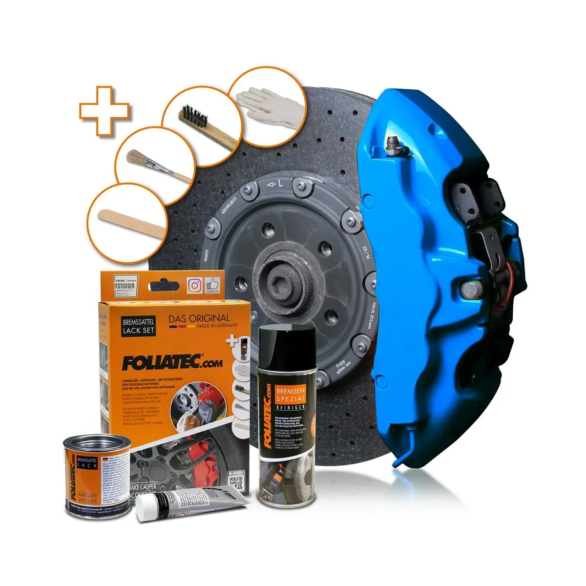 Conjunto De Pintura Foliatec 2188 Gt-Blue Pinças De Travão 3 Peças Azul 400 Ml 1