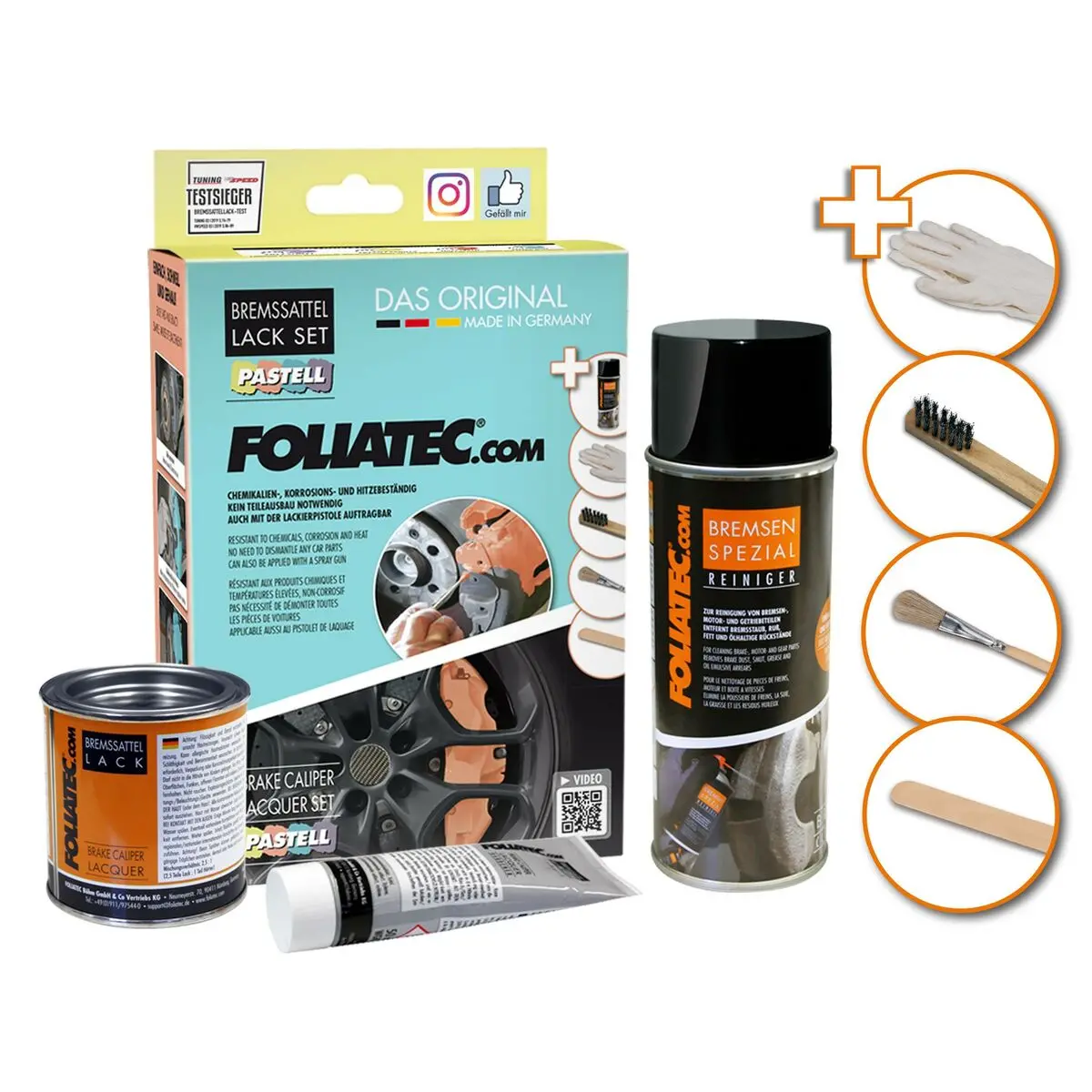 Conjunto De Pintura Foliatec Fo2221 Pinças De Travão Baunilha Amarelo 2