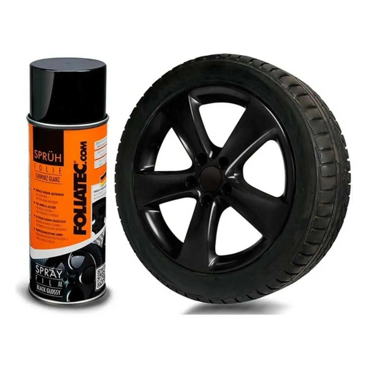 Borracha Líquida Para Carros Foliatec 20362 Preto 150 Ml 1