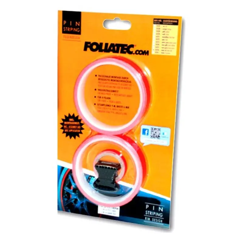 Adesivo Para Pneus Foliatec Vermelho (4 X 2,15 M) 2
