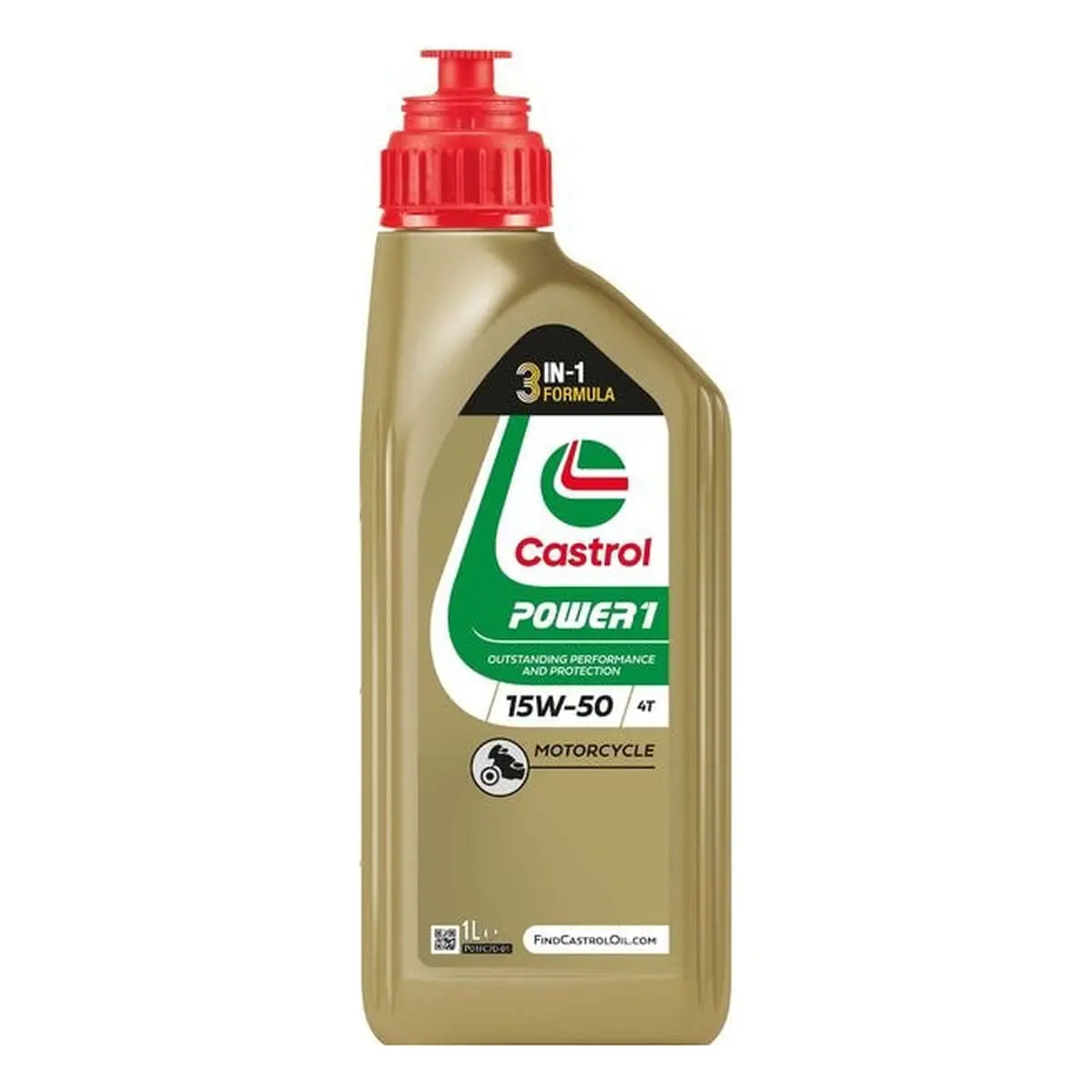 Óleo De Motor Para Motos Castrol Power1 4T 15W50 2