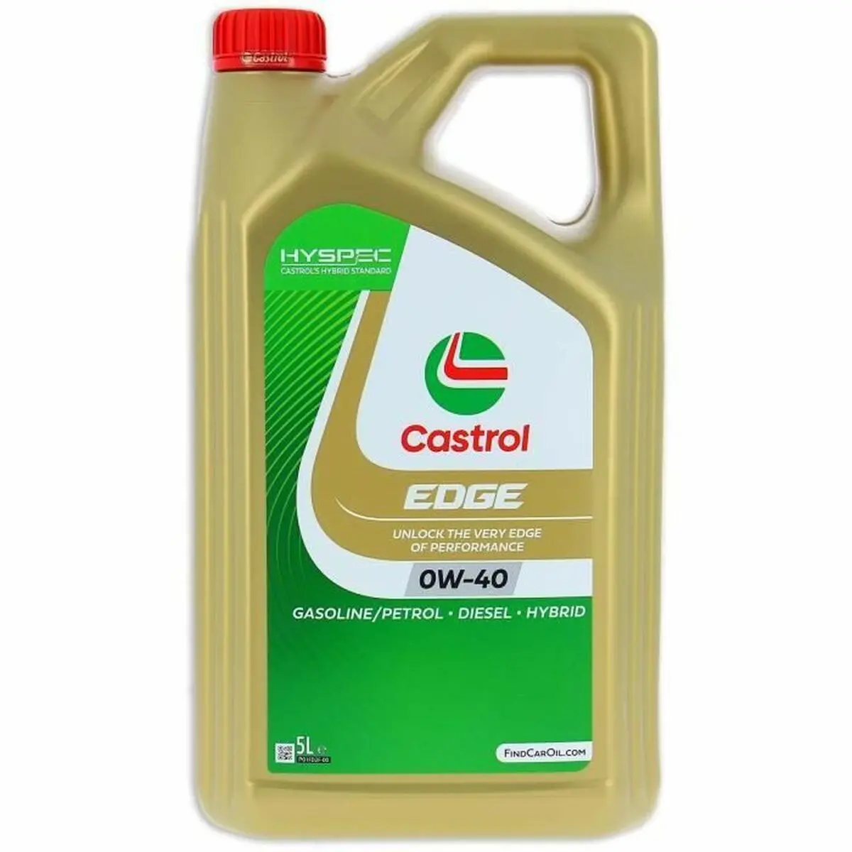 Óleo De Motor Castrol Edge Gasolina Diesel Híbrido 0W40 5 L 1