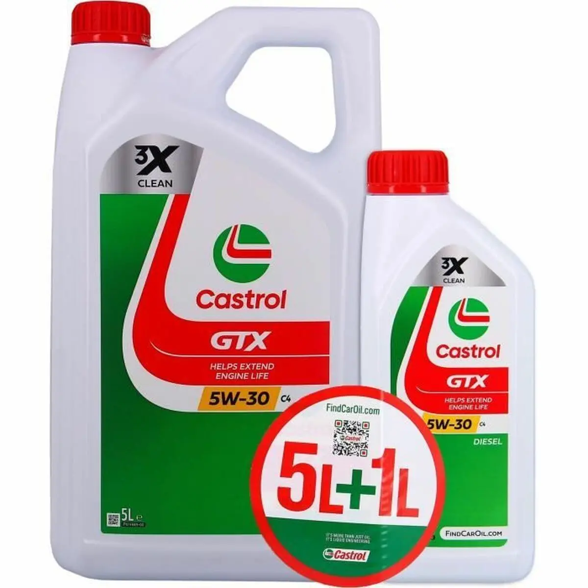 Óleo De Motor Para Automóveis Castrol Gtx 5W 30 6 L 1
