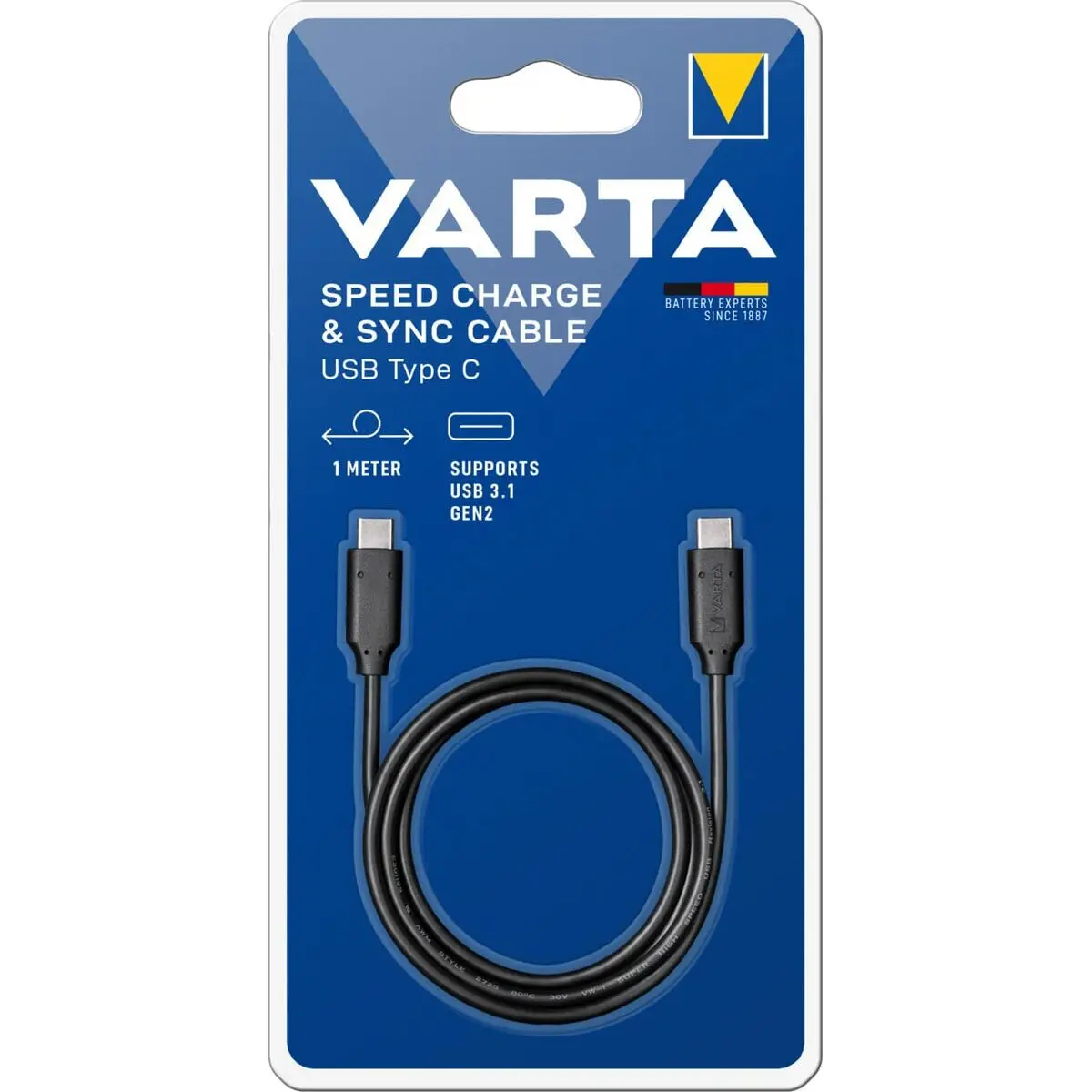 Cabo Usb-C Para Usb-C Varta 57947 1 M 1