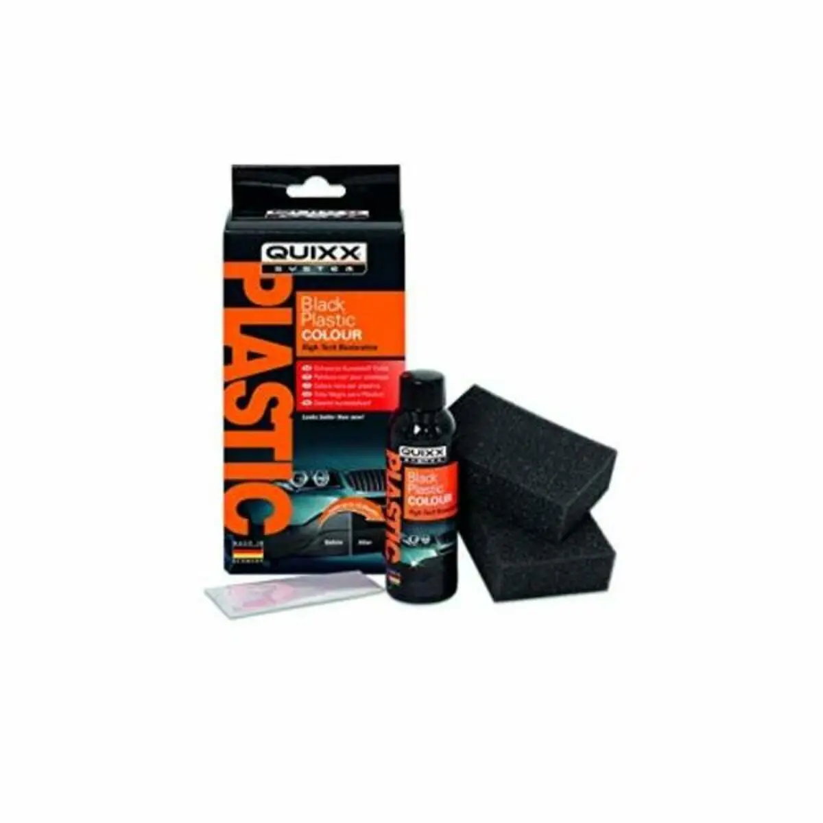 Kit Abrilhantador Para Plástico Quixx 10188 Secagem Rápida Preto 1