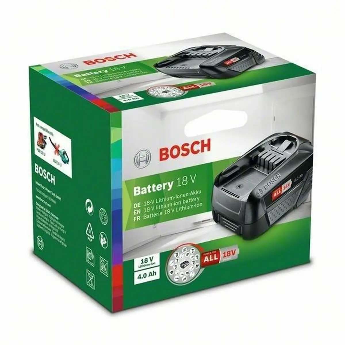 Bateria Recarregável Bosch 1 600 A01 1T8 4 Ah 18 V 2