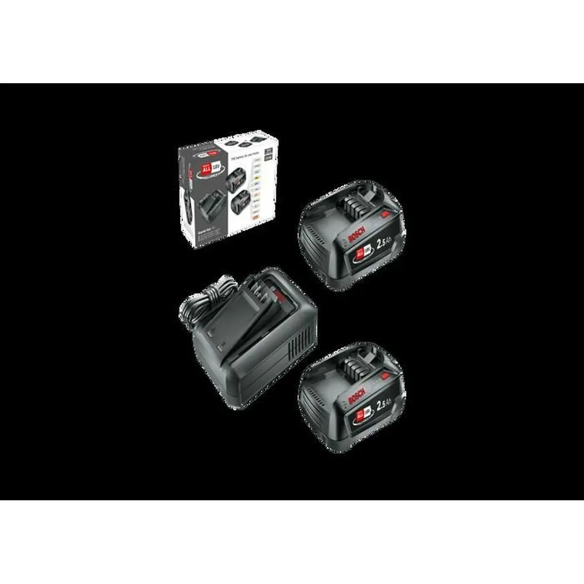 Bateria De Lítio Recarregável Bosch 1600A031t5 2,5 Ah 18 V (2 Unidades) 1