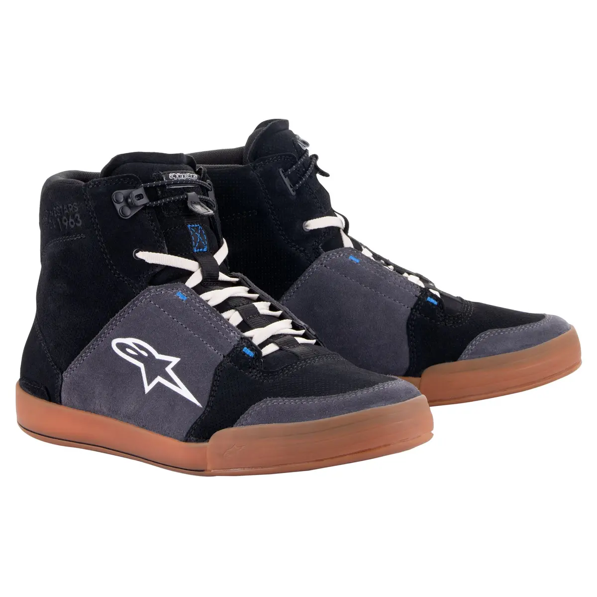 Alpinestars Chrome Riding Shoes - Black/Asphalt/Black 1