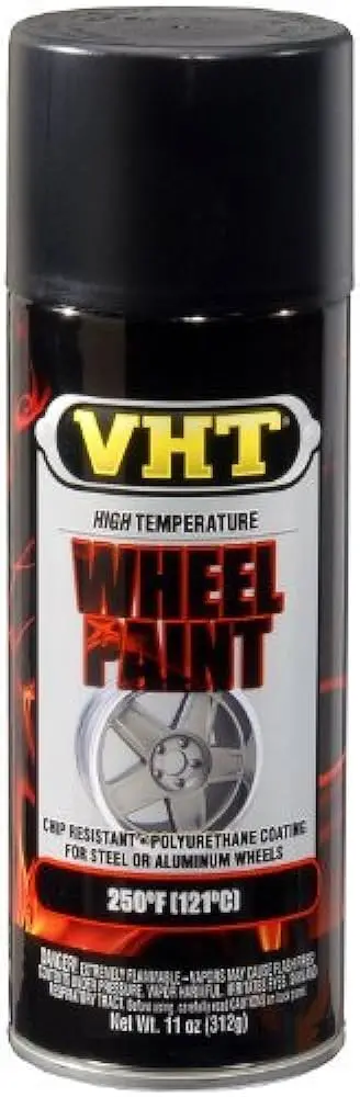 Vht Sp183 Wheel Paint Spray | Satin Black 312G | Heat Resistant Rim Coating 1