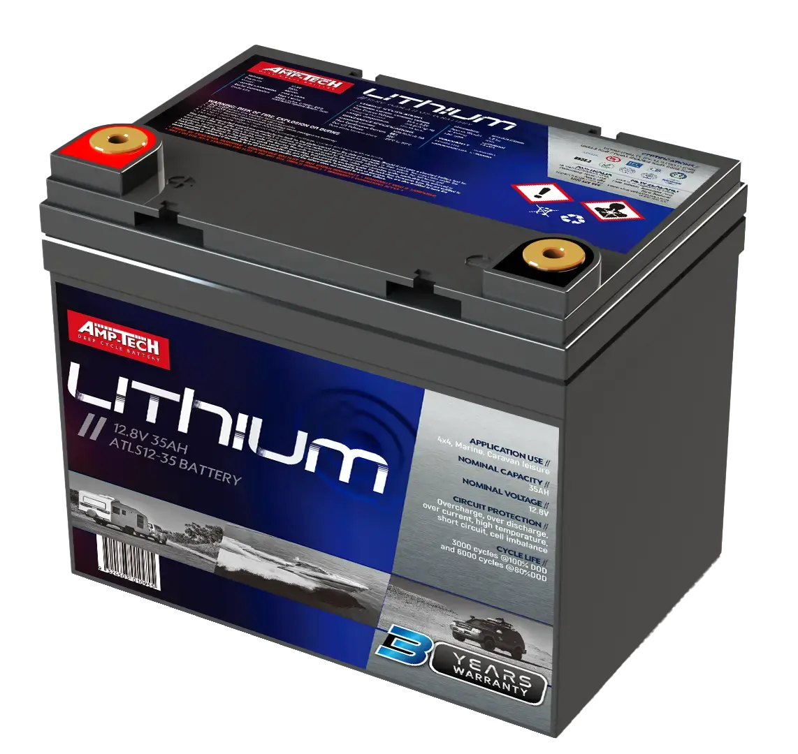 Amp-Tech Amptech Lithium Deep Cycle Atls12-35 1