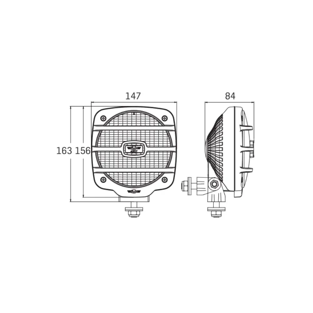 Farol De Trabalho Com Grelha Sim 4207.5 2