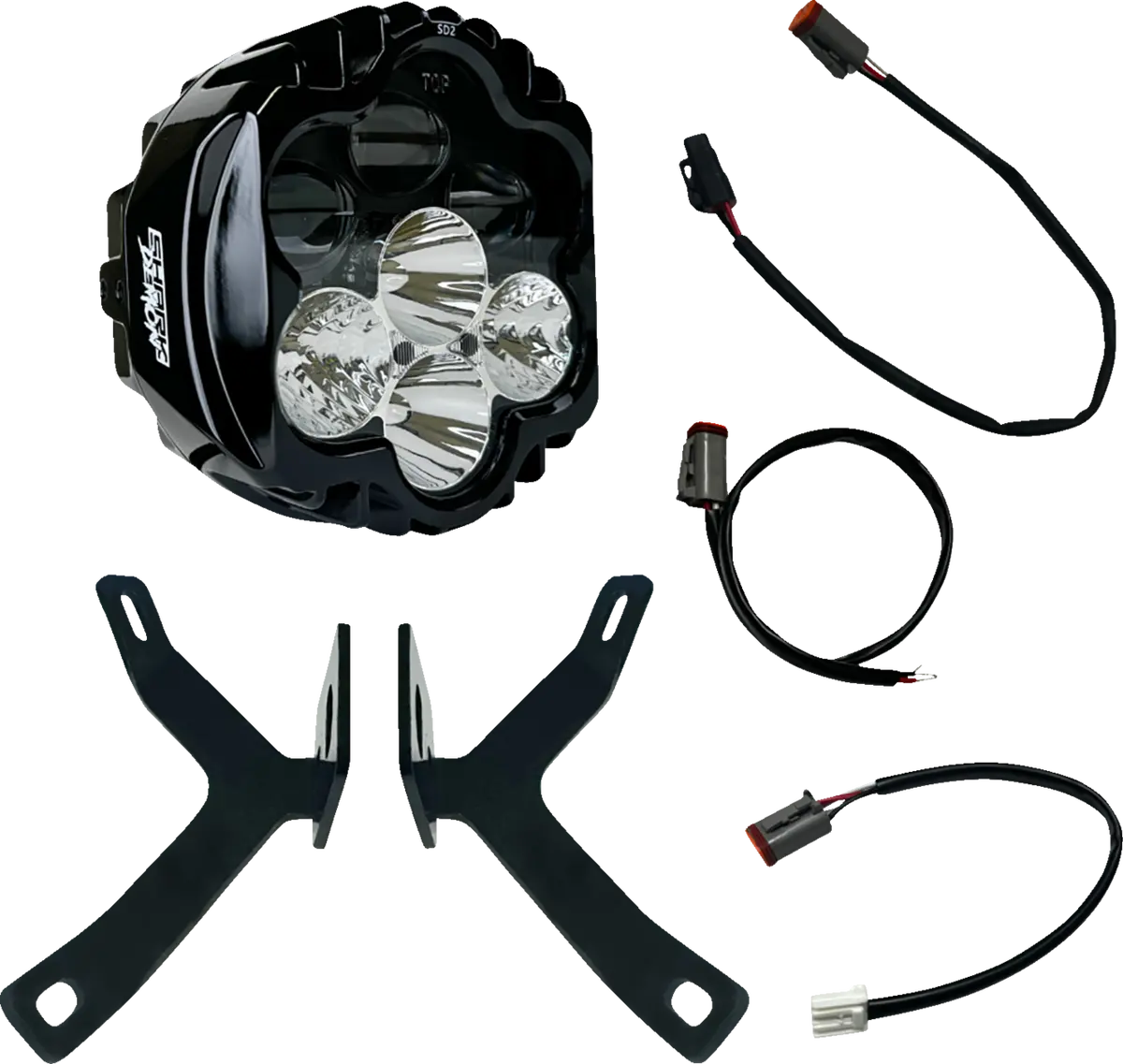 Custom Dynamics Headlight - Shark Demon - For Road Warrior Fairing Sd2-Msrw-W 1