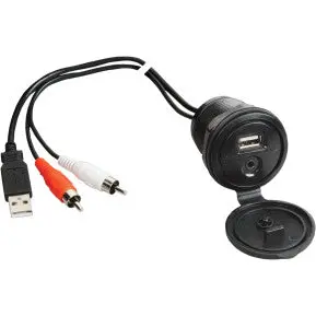 Power Sports Audio Usb Interface And 1/8" Auxiliary Input Jack 1