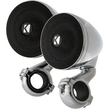 Kicker - Mini Speakers 2 Ohm - Chrome 1
