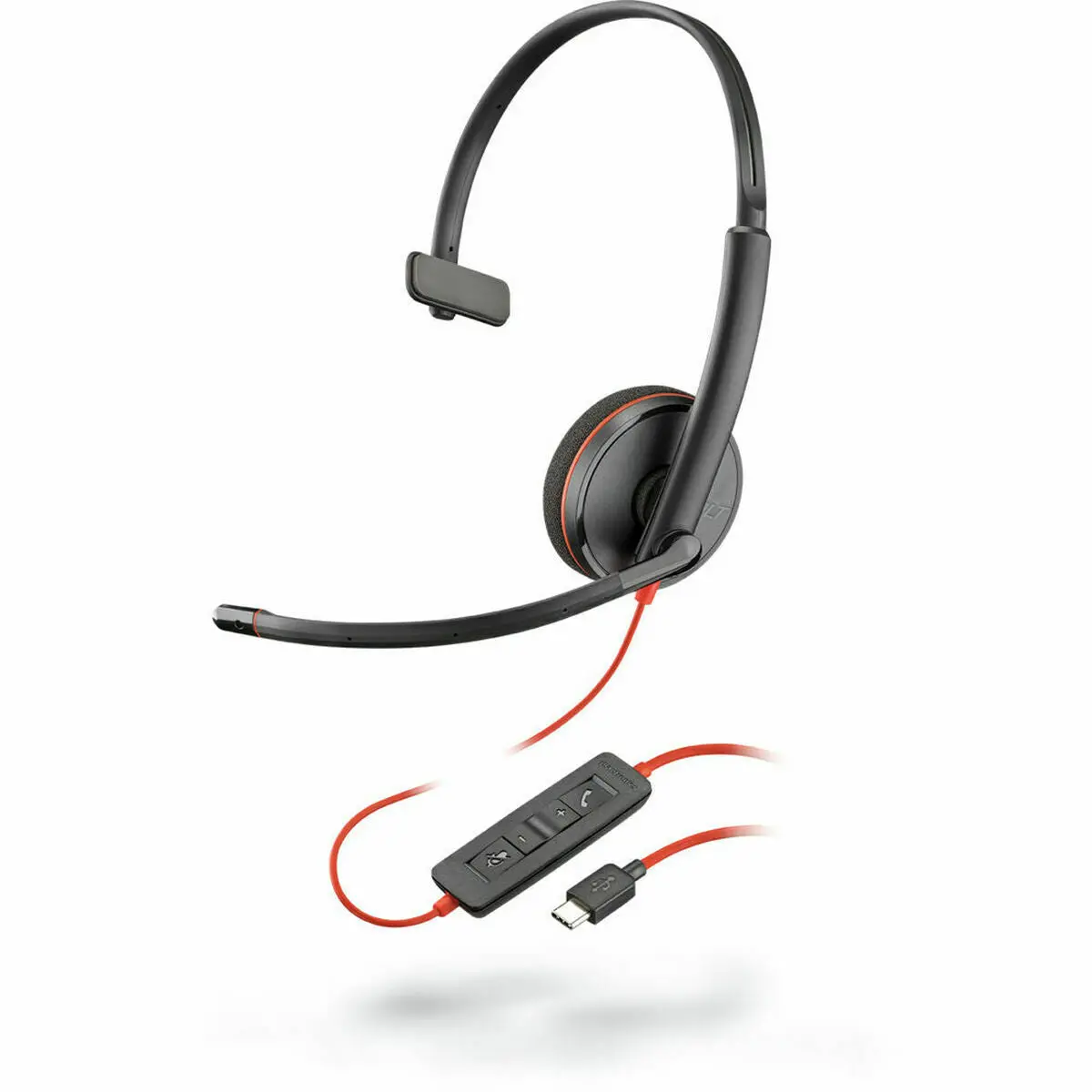 Auriculares Com Microfone Poly 209748-201 Preto 1