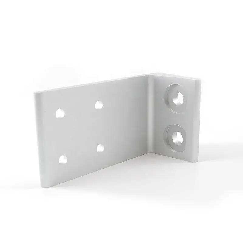 45 Series 4590 Profiles Floor Mount Base Plate Bracket Black 2