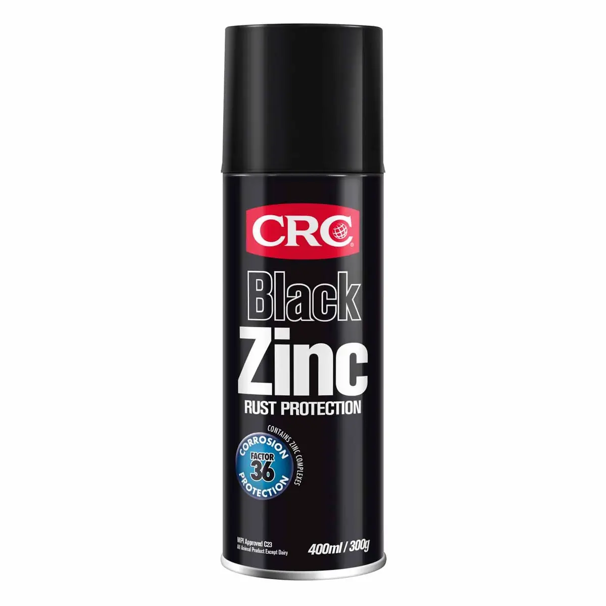 Crc Black Zinc Spray Paint 400Ml | Anti-Rust Coating | Heat Resistant (2089) 1