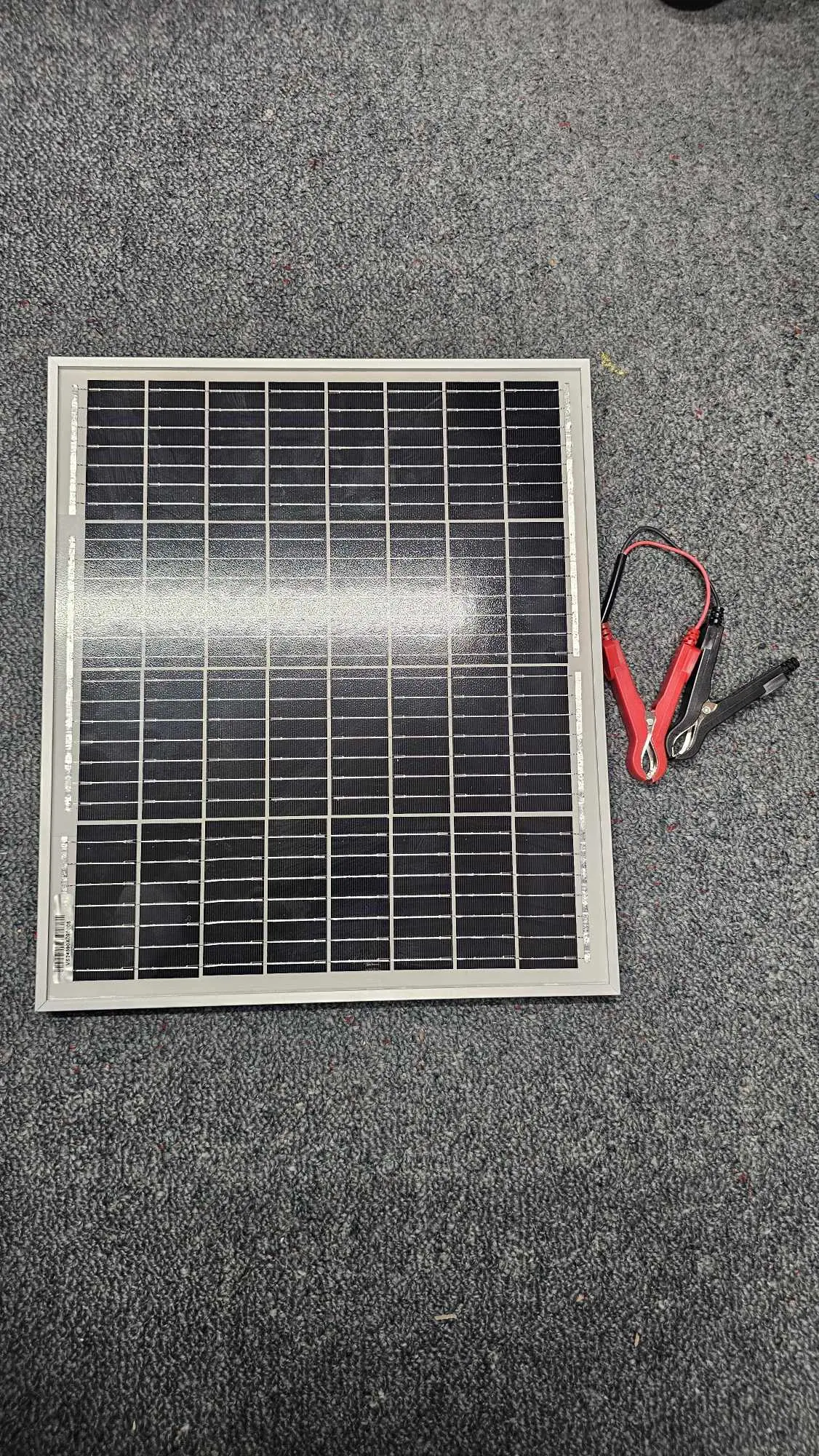 15W Mono Perc Solar Panel With Aligator Connector 1