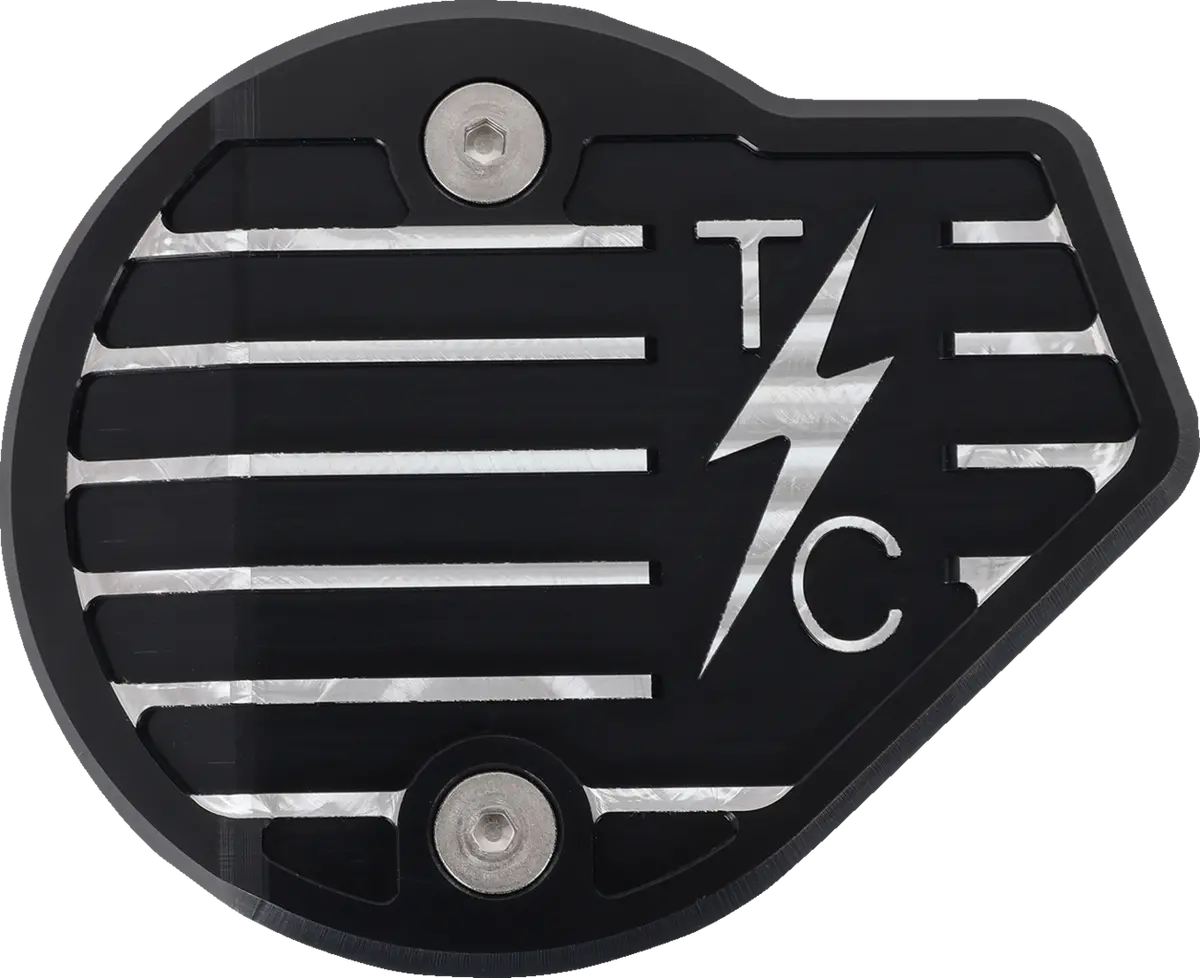 Thrashin Supply Co. Cam Cover - Gen 2 - Finned - Twice Cut - Black - M8 Tsc-3029-4 2