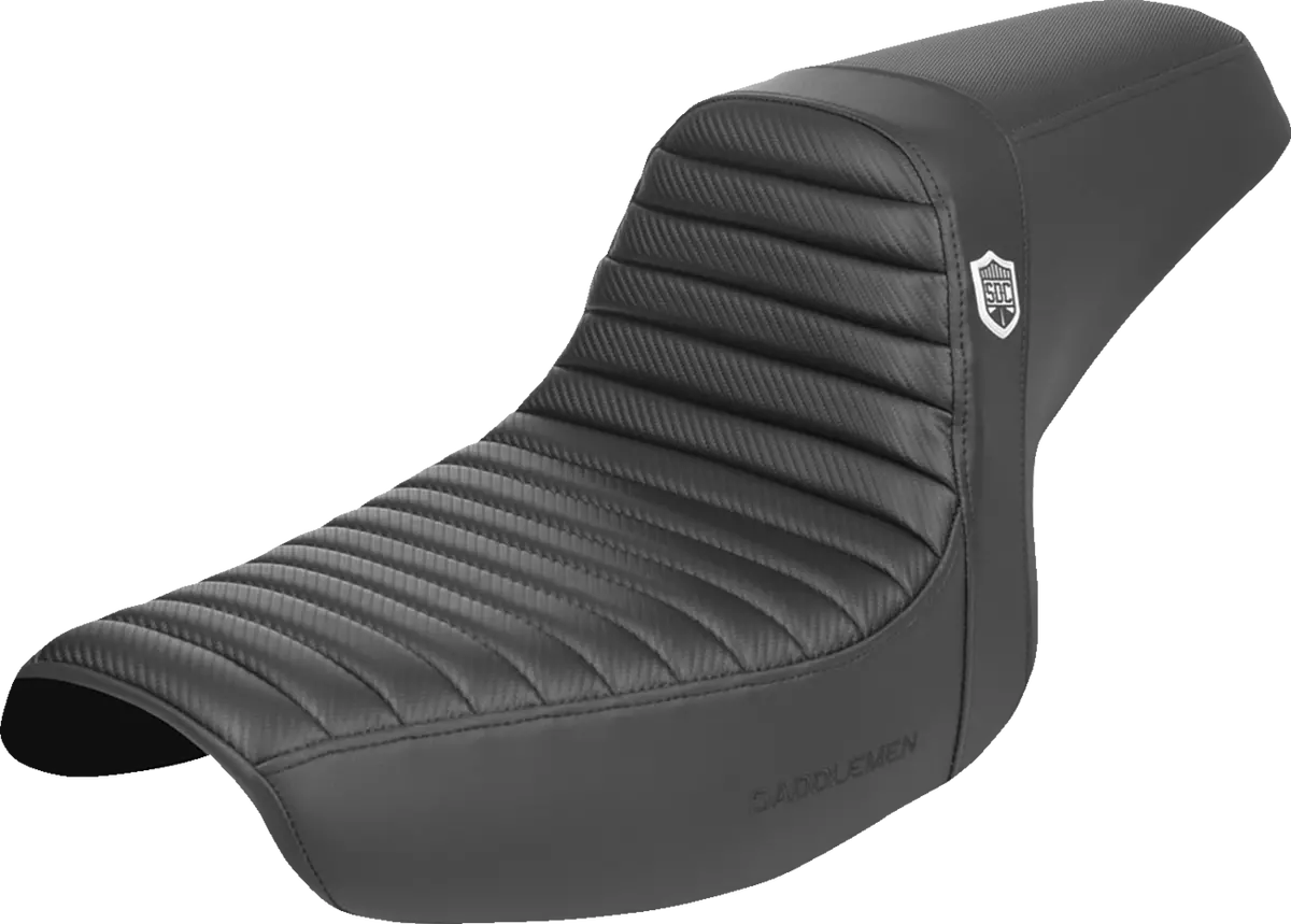 Saddlemen Pro Series Sdc Performance Seat - W/O Backrest - Tuck-N-Roll/Carbon Fiber - Gripper (Sc88209t) Dyna 86-94 1