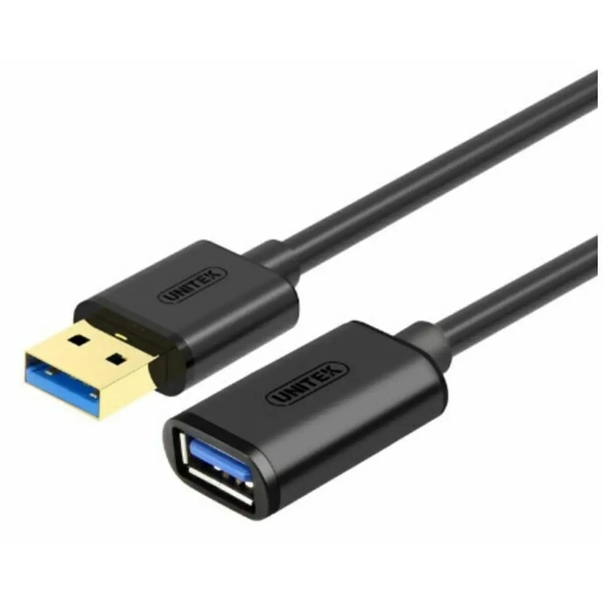 Cabo Alargador Usb Unitek Y-C456gbk Preto 50 Cm 1