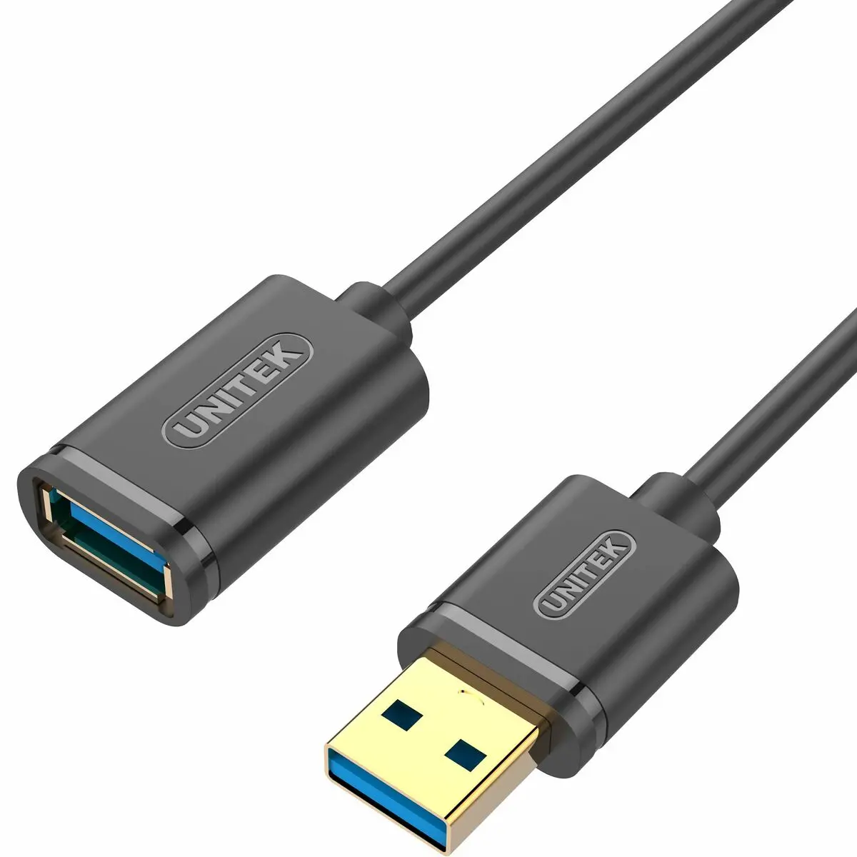 Cabo Usb Unitek Y-C457gbk Macho/Fêmea Preto 1 M 1