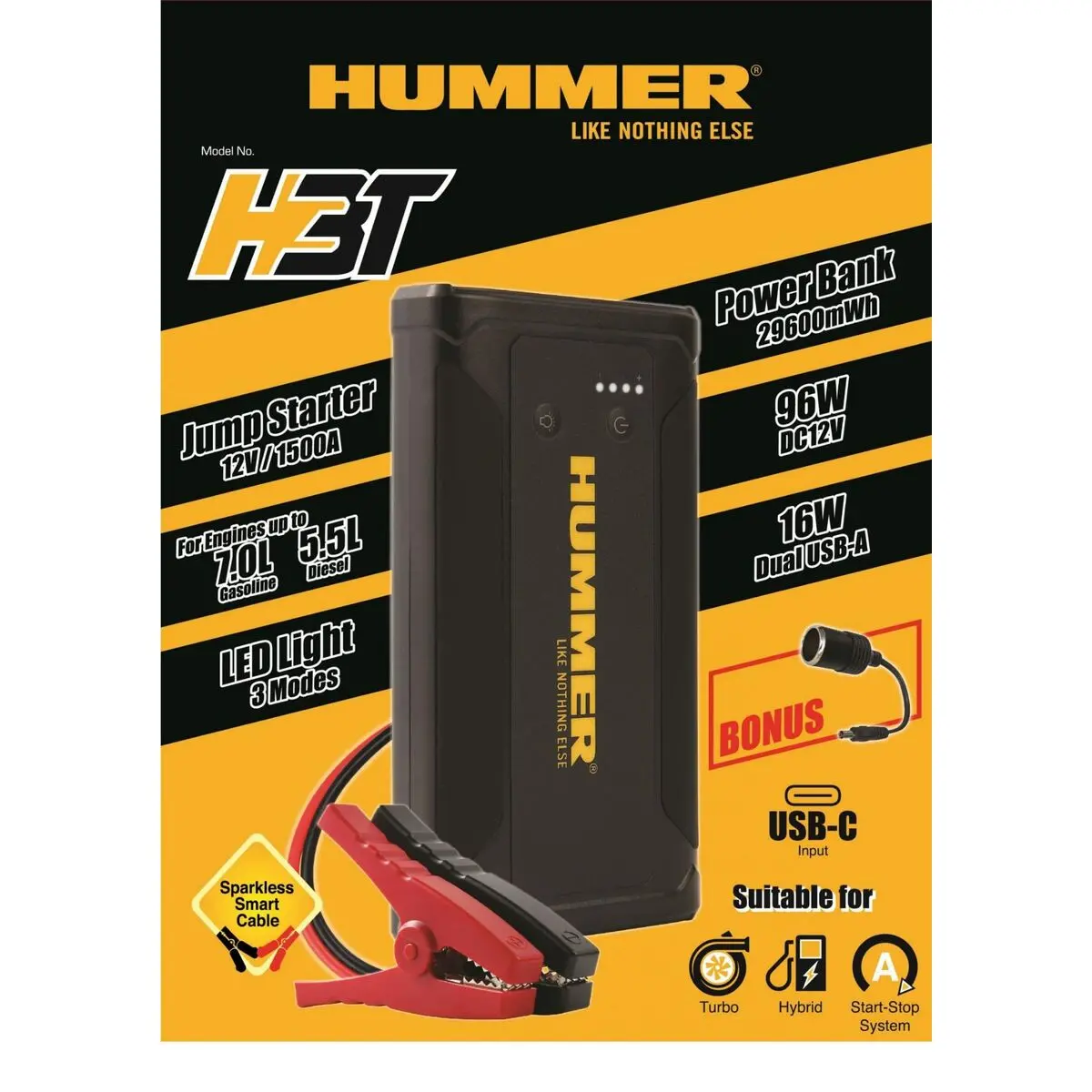 Arrancador Hummer Hummh3t 8000 Ah 12 V 1