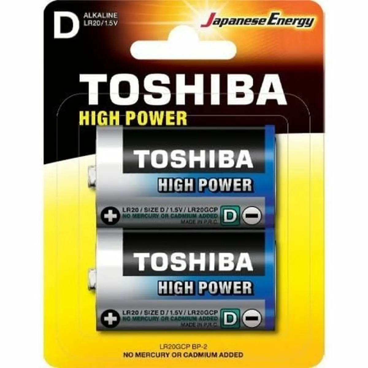 Pilhas Recarregáveis Toshiba Lr20gcp Bp-2 1,5 V 1