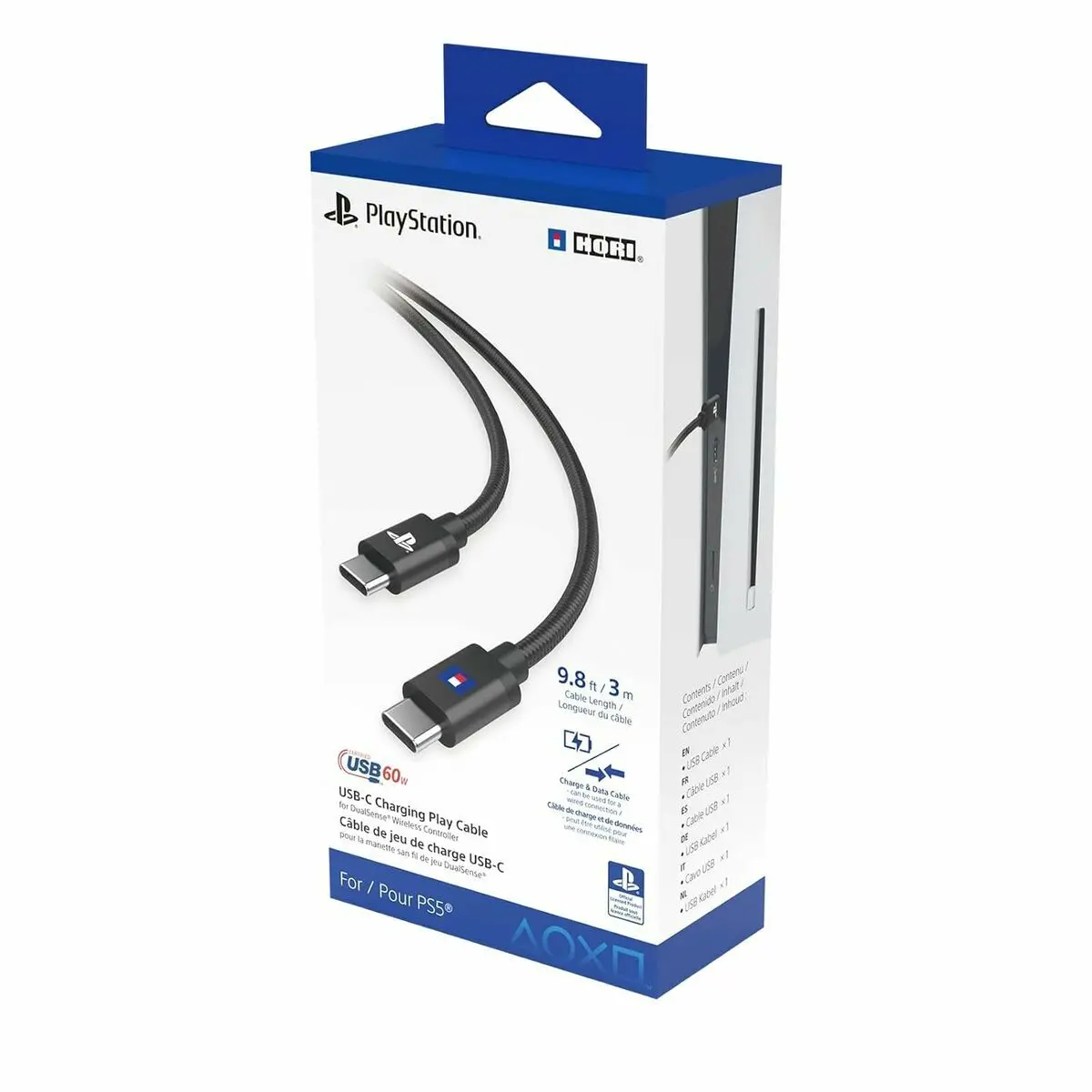Cabo Usb Hori Ps5 Preto 1