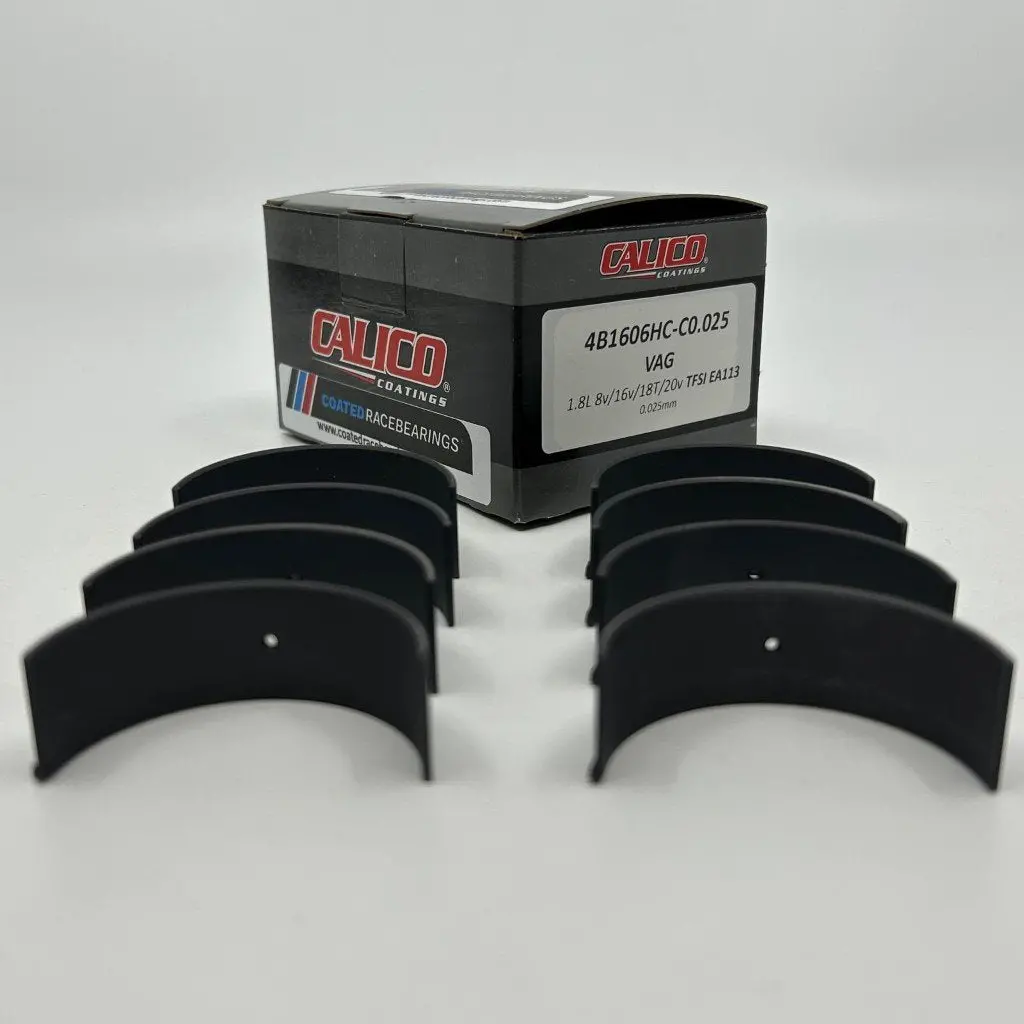 Audi / Vw 1.8L 8V/16V/18T/20V Tfsi Ea113 Gen1 (With Notch) Rod Bearing Set Acl Race Calico Ct-1 Coated 4B1606hc-C-.025 Oversize Diameter + .025Mm 1