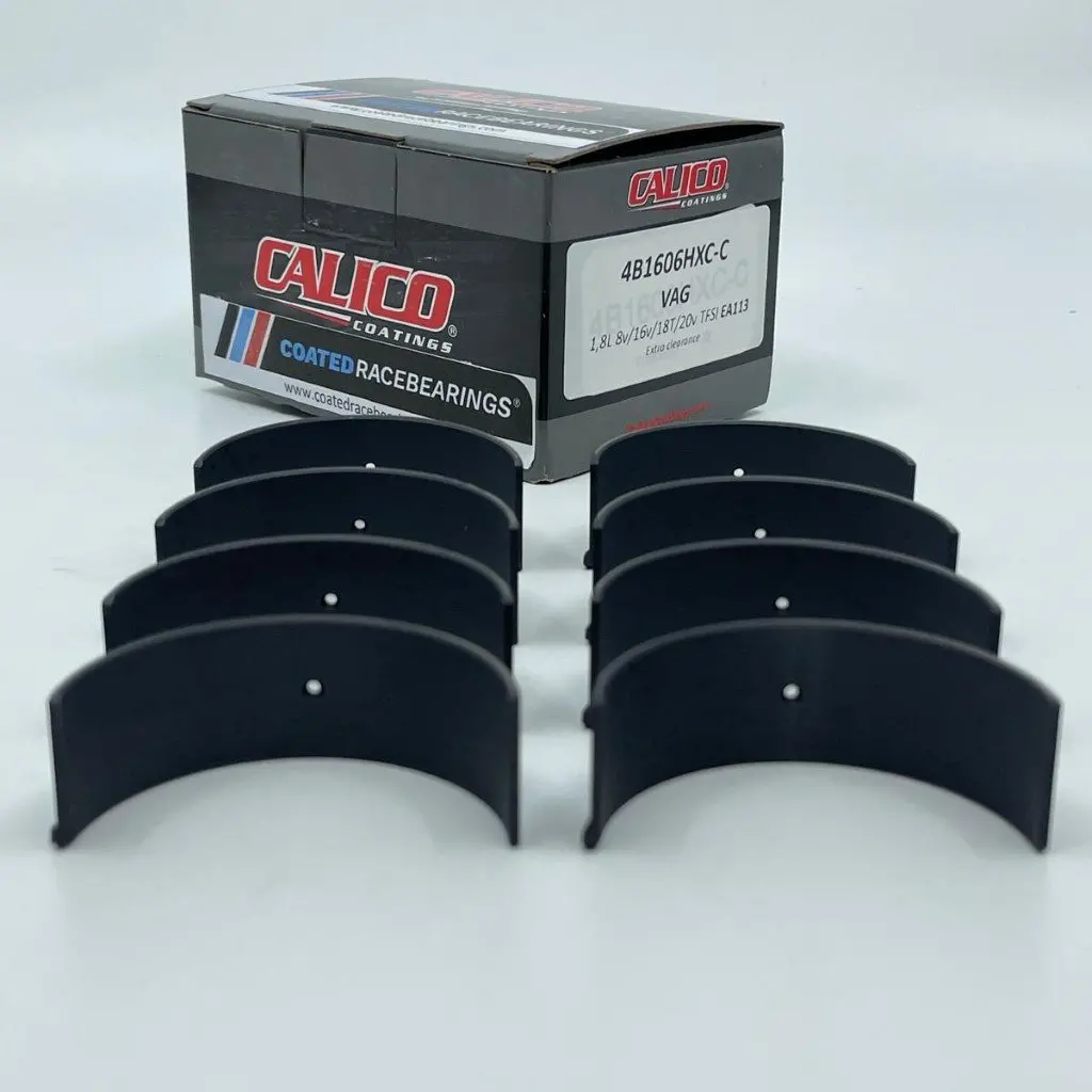 Audi / Vw 1.8L 8V/16V/18T/20V Tfsi Ea113 Gen1 (With Notch) Rod Bearing Set Acl Race Calico Ct-1 Coated 4B1606hxc-C Hx-Serie With 0.025Mm (0.001”) Extra Clearance 1