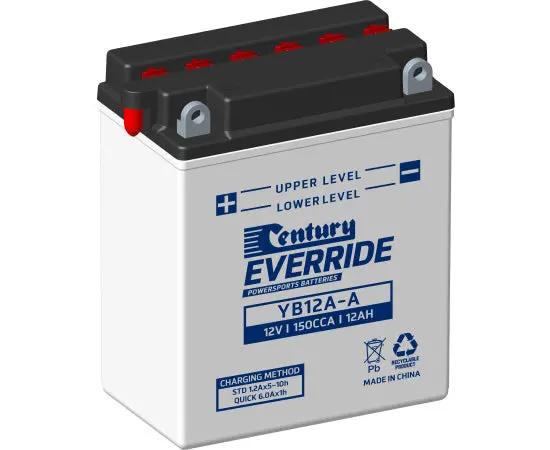 Century Yb12a-A Motorcycle Battery - 150Cca 12Ah 1