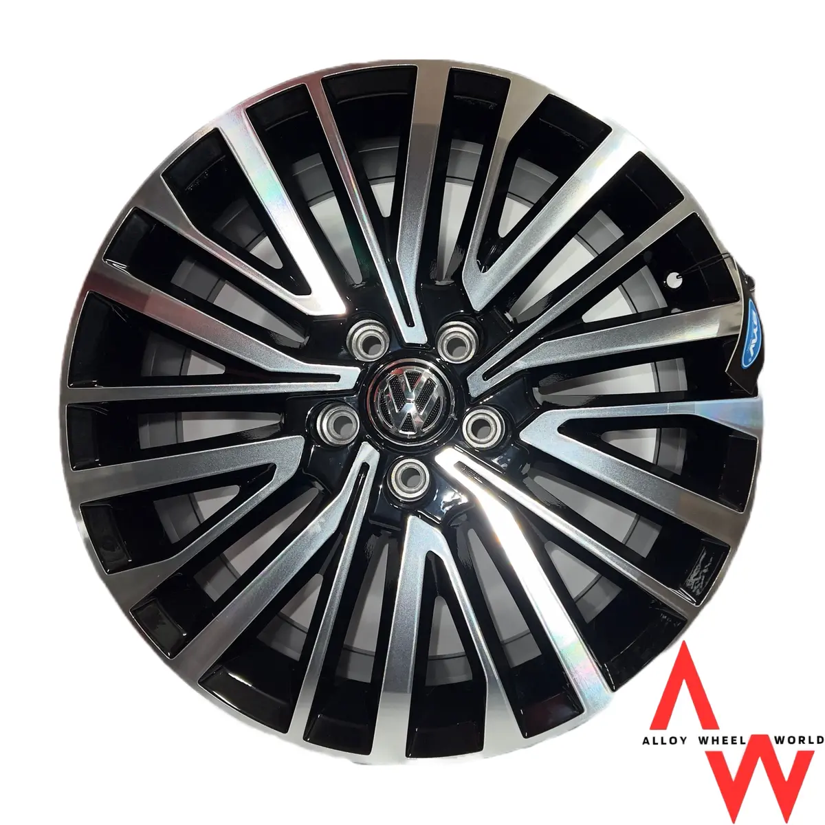 18" Vw Cross Black Polished 1